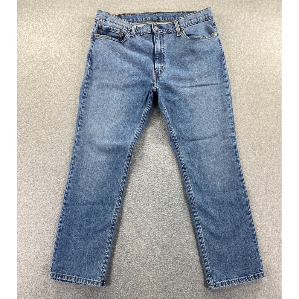 Levi's 511 Men 38x30‎ Blue Light Wash Denim Slim Straight Stretch (Fits 36x29.5)